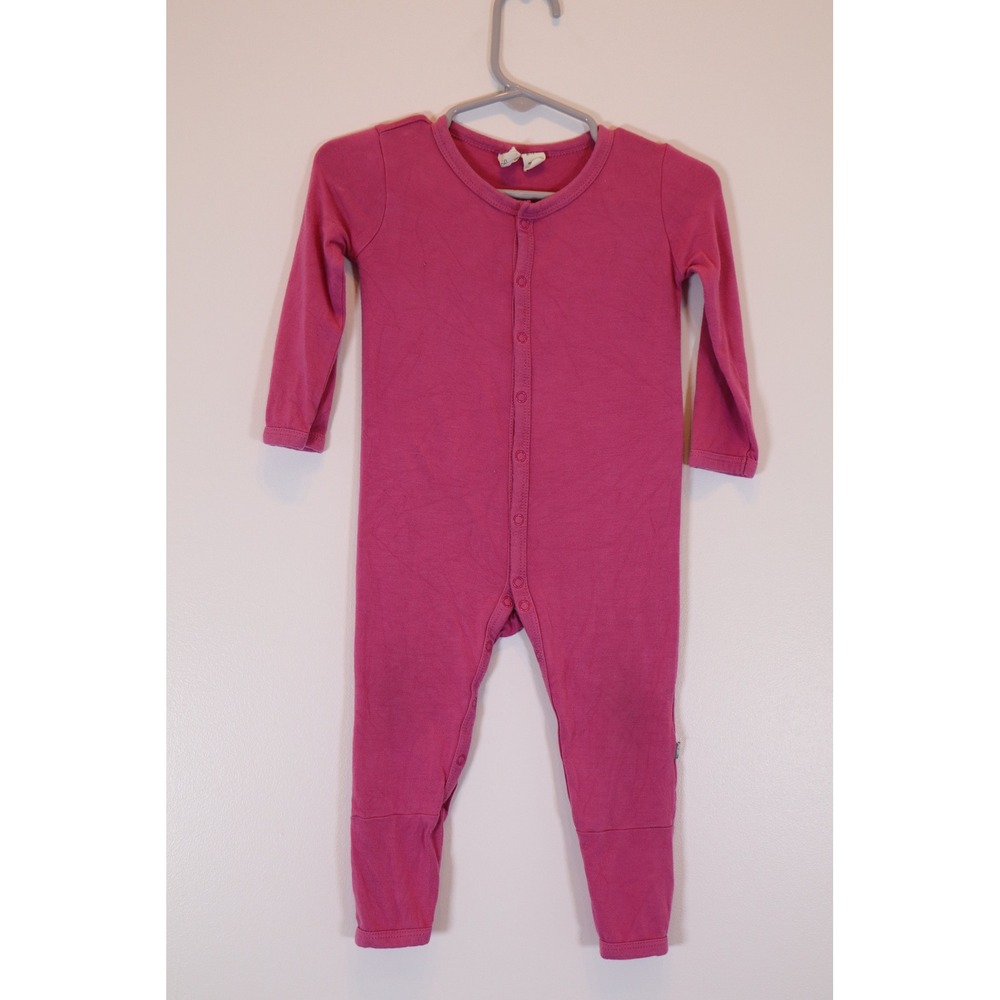 Hanna Andersson Solid Magenta Pink Sleeper Baby 6-12 Months